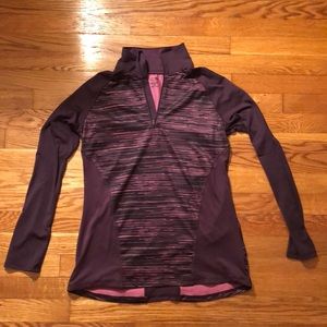 long sleeve fitted quarter zip